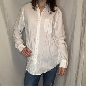 Long sleeve white J.Crew Cotton Tunic